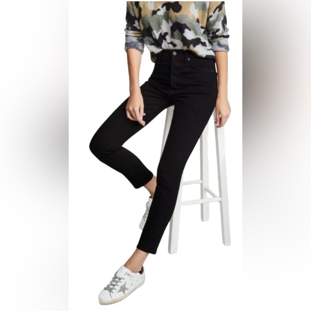 Citizens of Humanity Jeans Olivia High Rise Slim Ankle Cotton Black Size 25